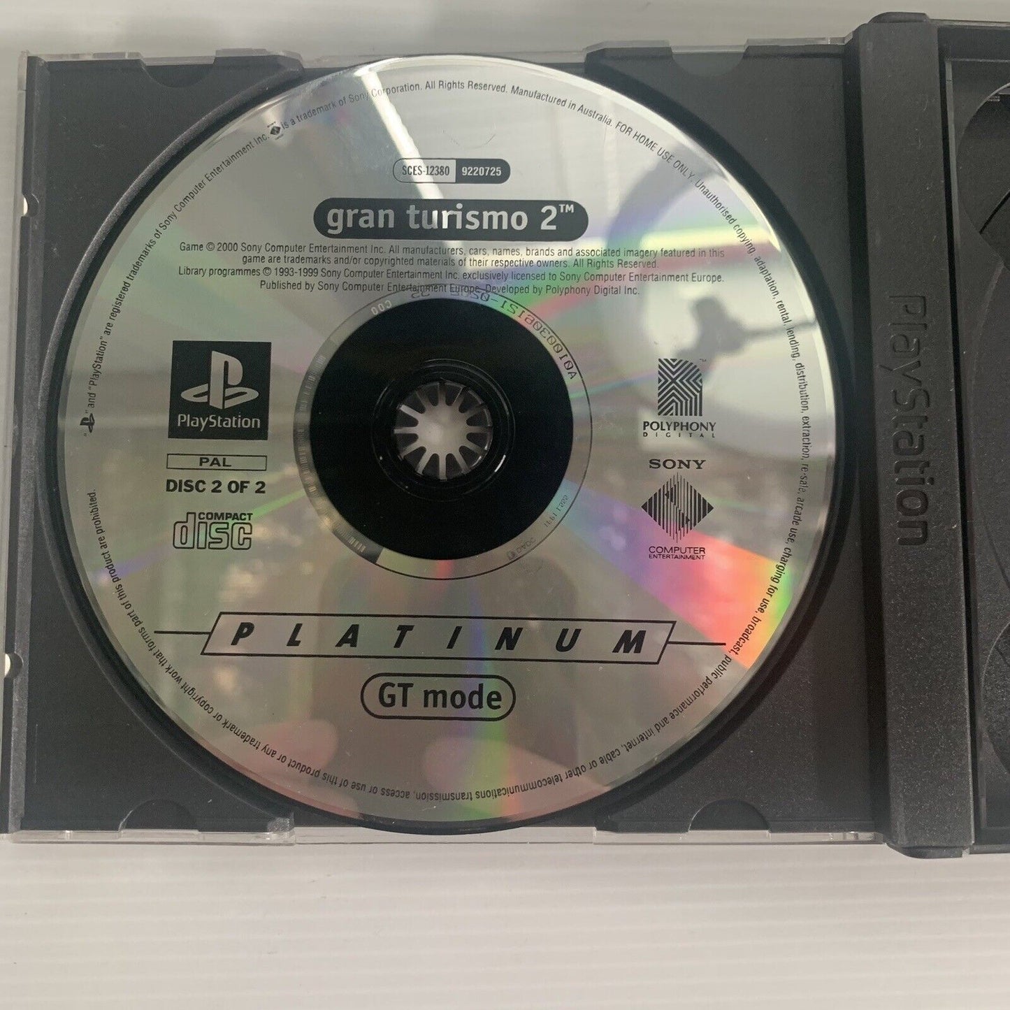 Gran Turismo 2 The Real Driving Simulator PlayStation PS1 Game