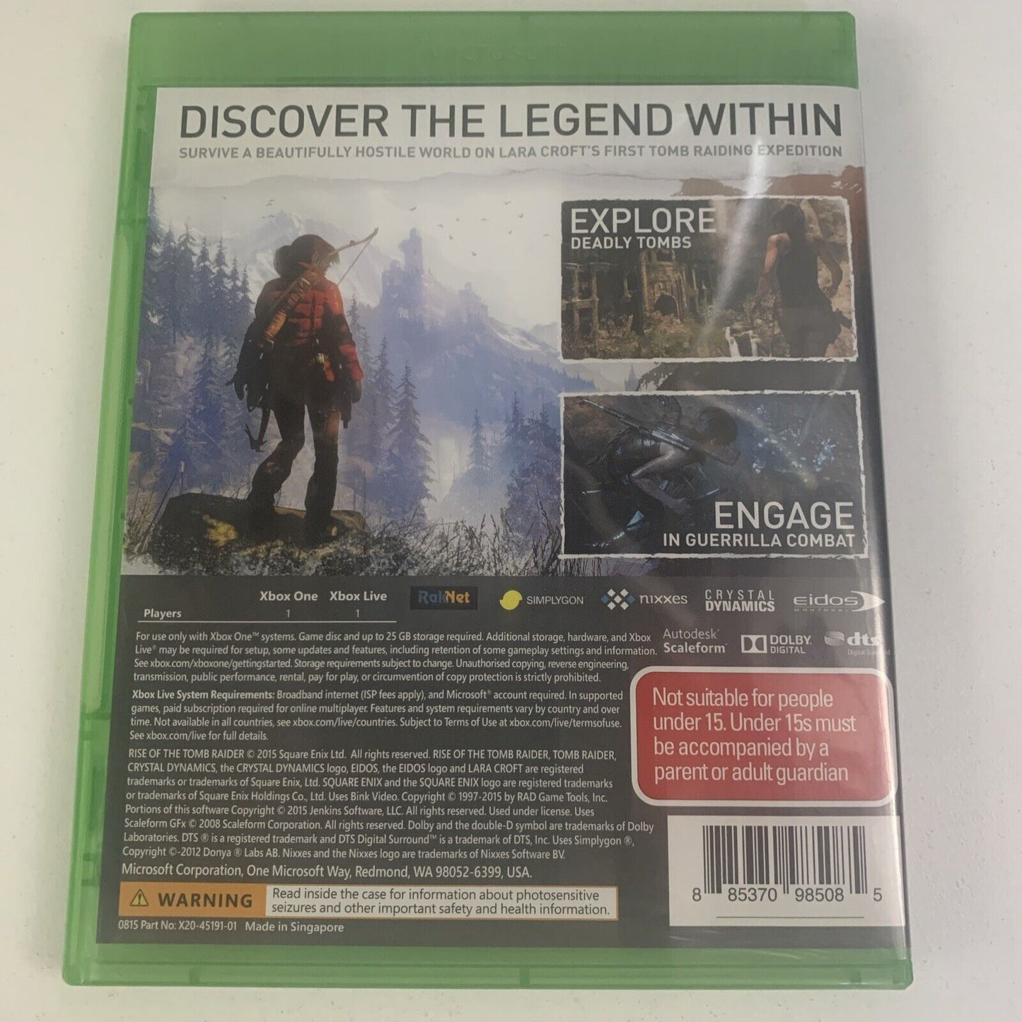 Rise Of The Tomb Raider Xbox One Game