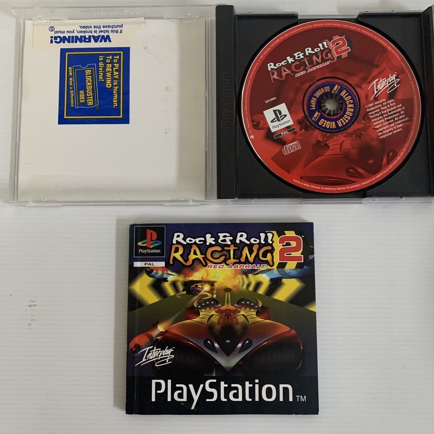 Rock & Roll Racing 2 Red Asphalt Game Sony PlayStation PS1