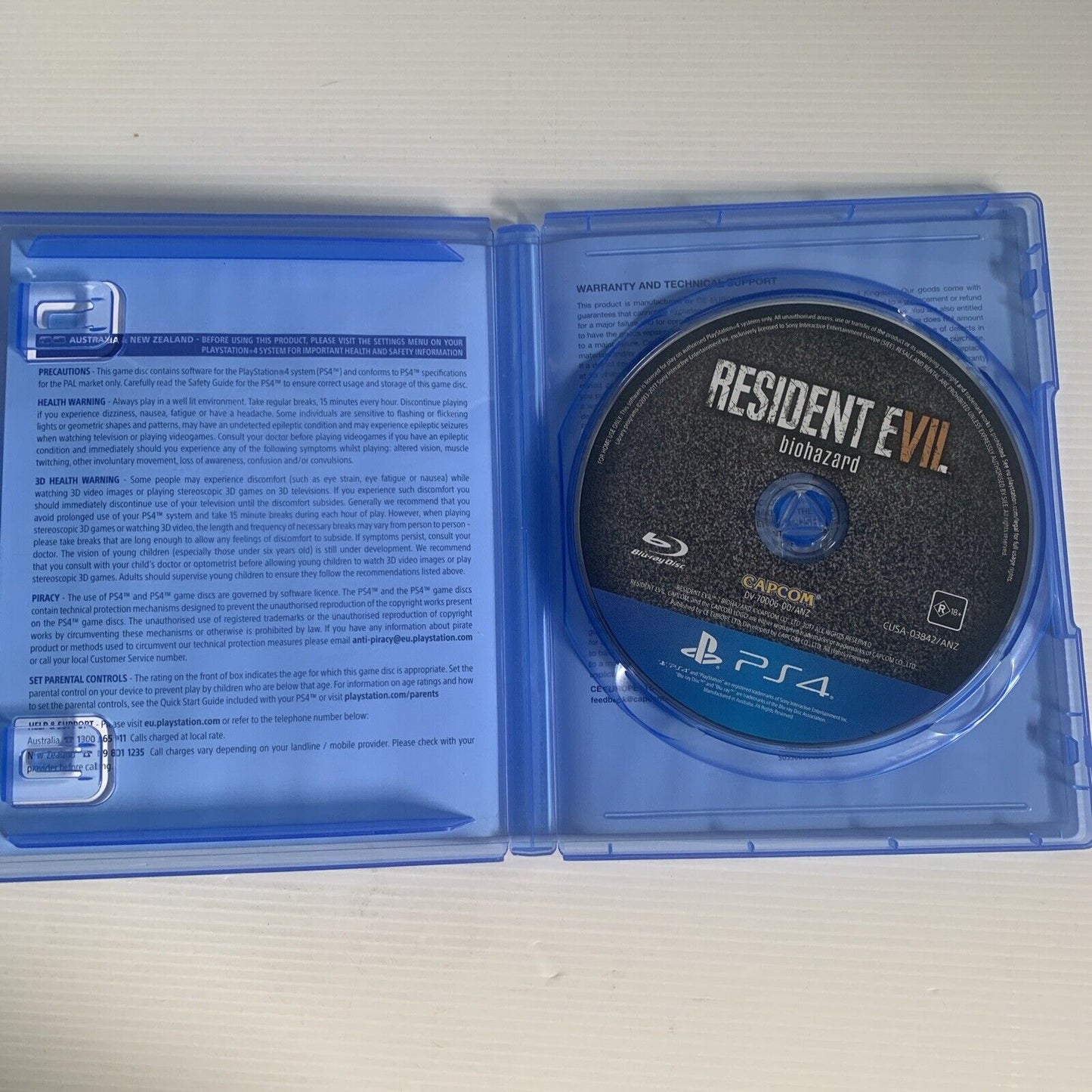 Resident Evil Biohazard VII 7 PlayStation 4 PS4 Game