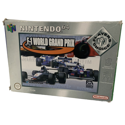 F-1 World Grand Prix Game Nintendo 64 N64 CIB Complete In Box