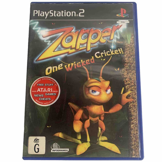 Zapper One Wicked Cricket PlayStation 2 PS2 Game