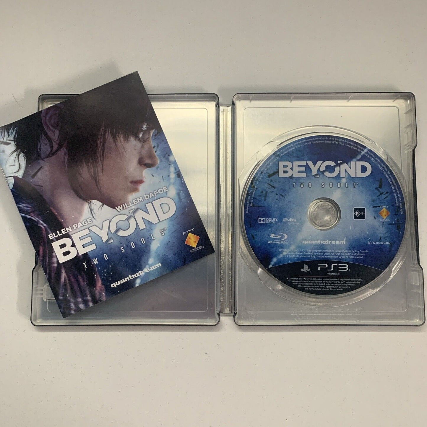 Beyond Two Souls Steelbook Special Edition PlayStation PS3 Game