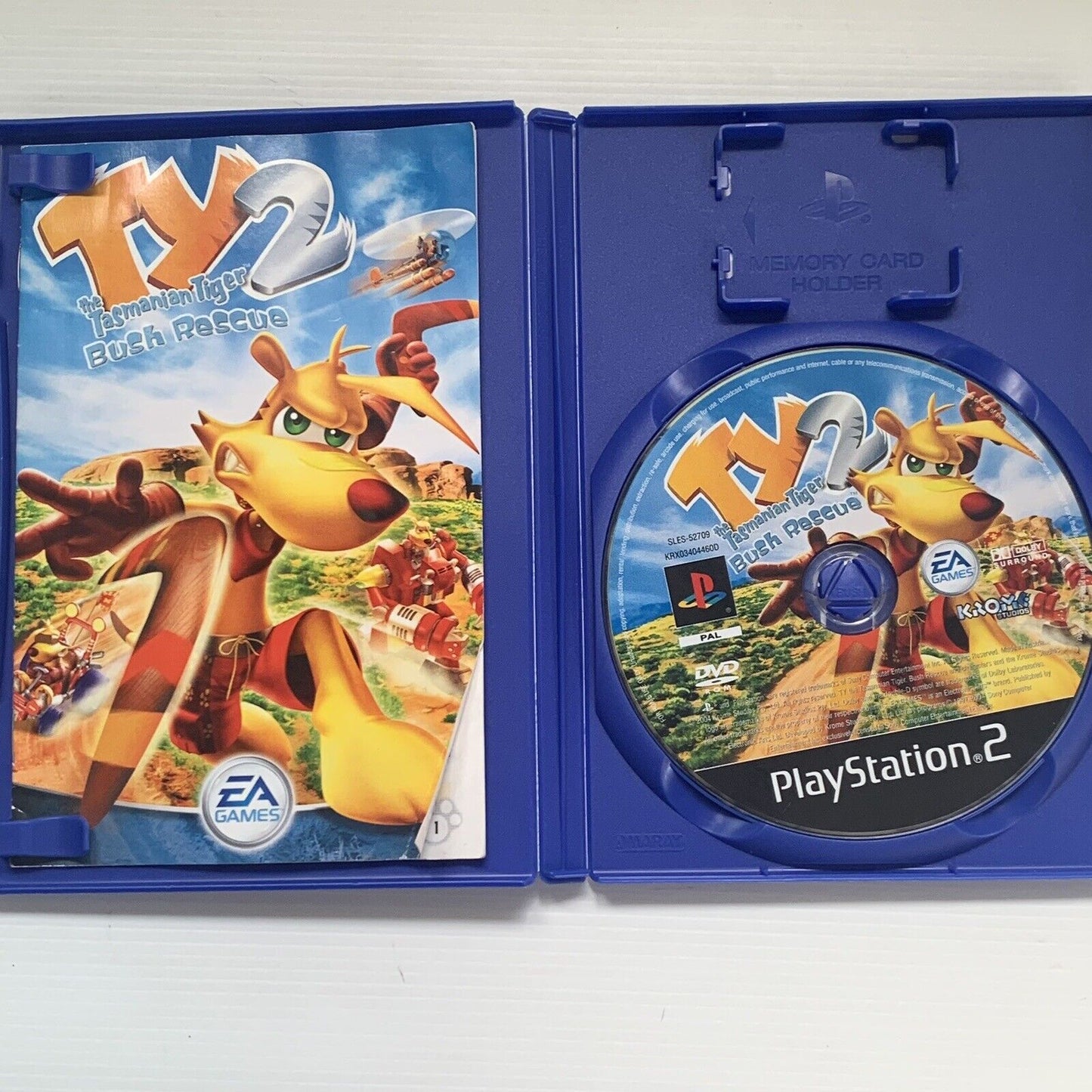 TY 2 The Tasmanian Tiger Bush Rescue PlayStation 2 PS2 Game