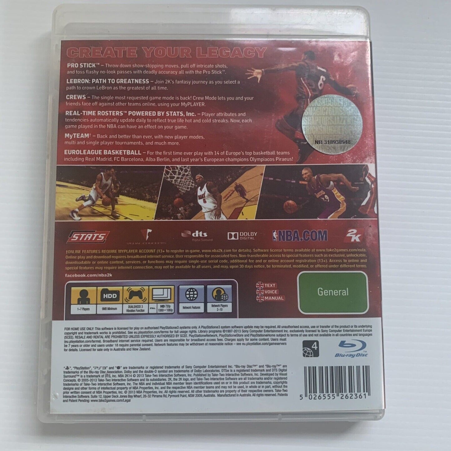 NBA 2K14 Lebron James Game PlayStation 3 PS3