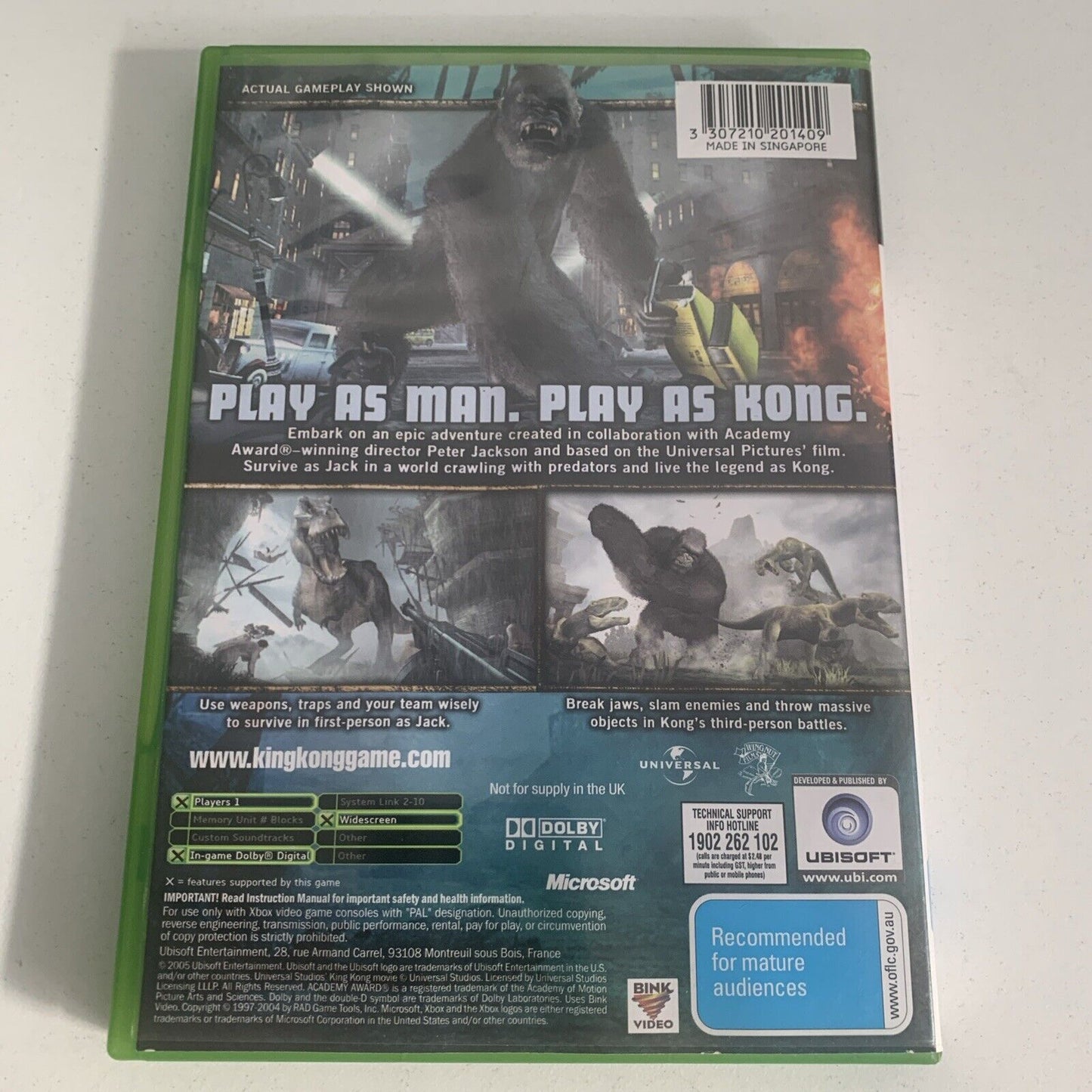 Peter Jackson's King Kong Xbox Original Game