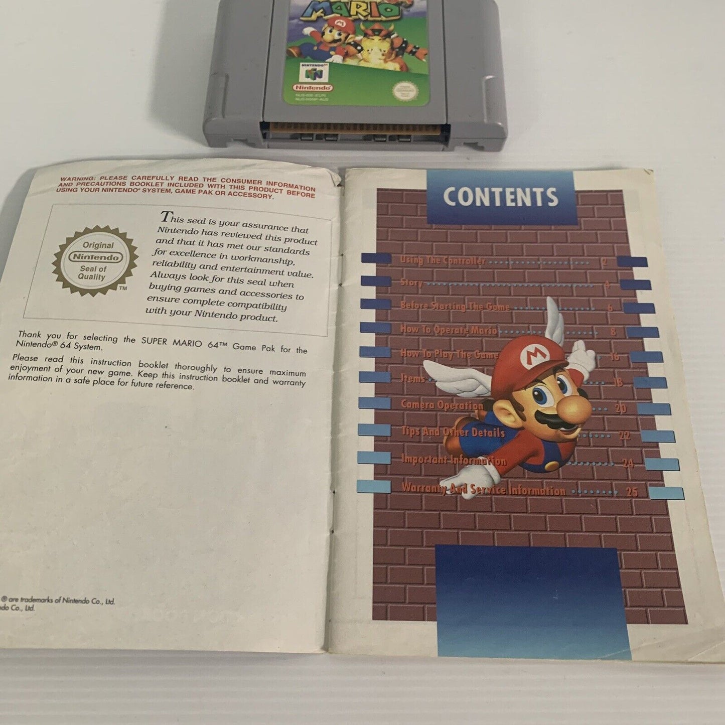 Super Mario 64 Game NINTENDO 64 N64
