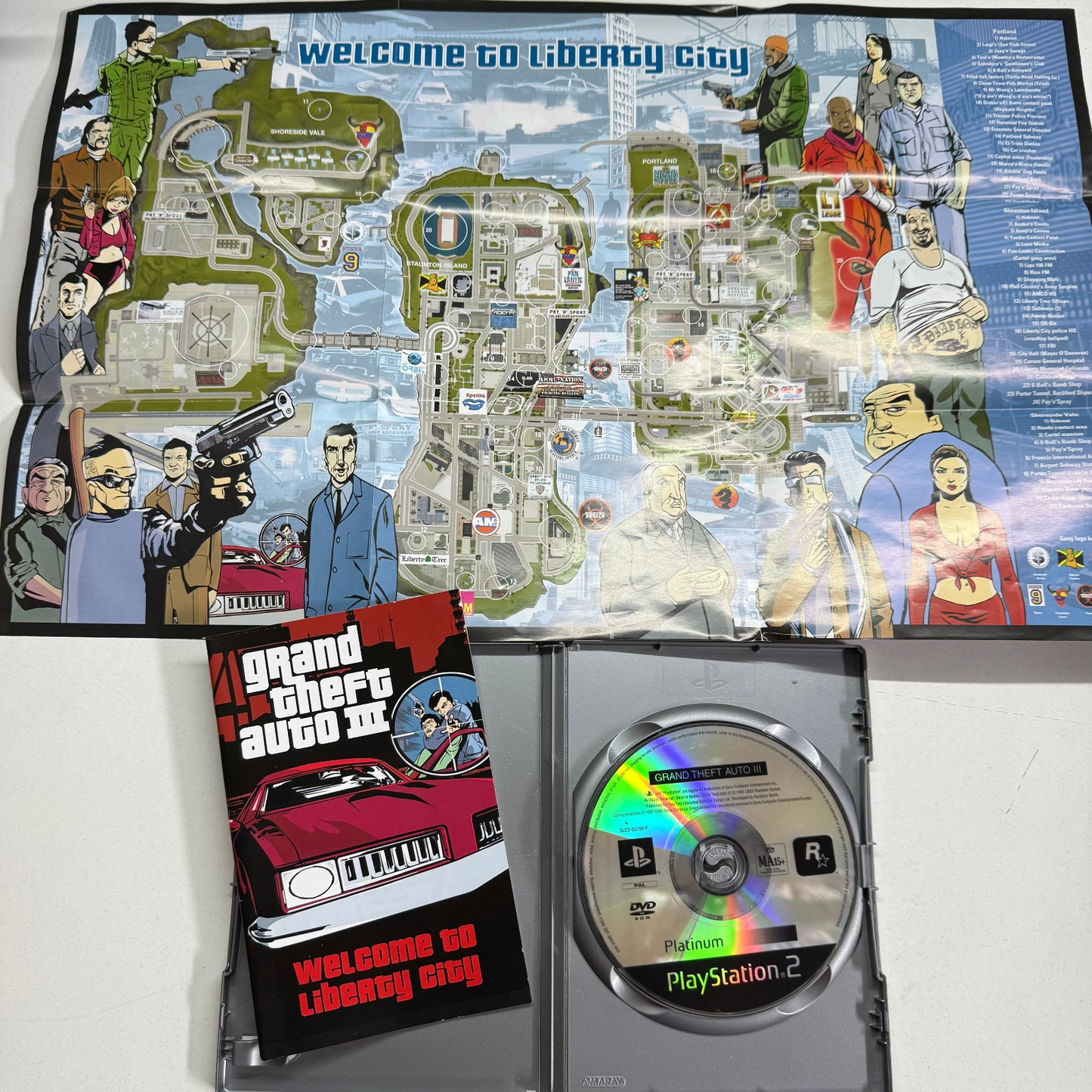 GTA 3 Grand Theft Auto III PlayStation 2 PS2 Game
