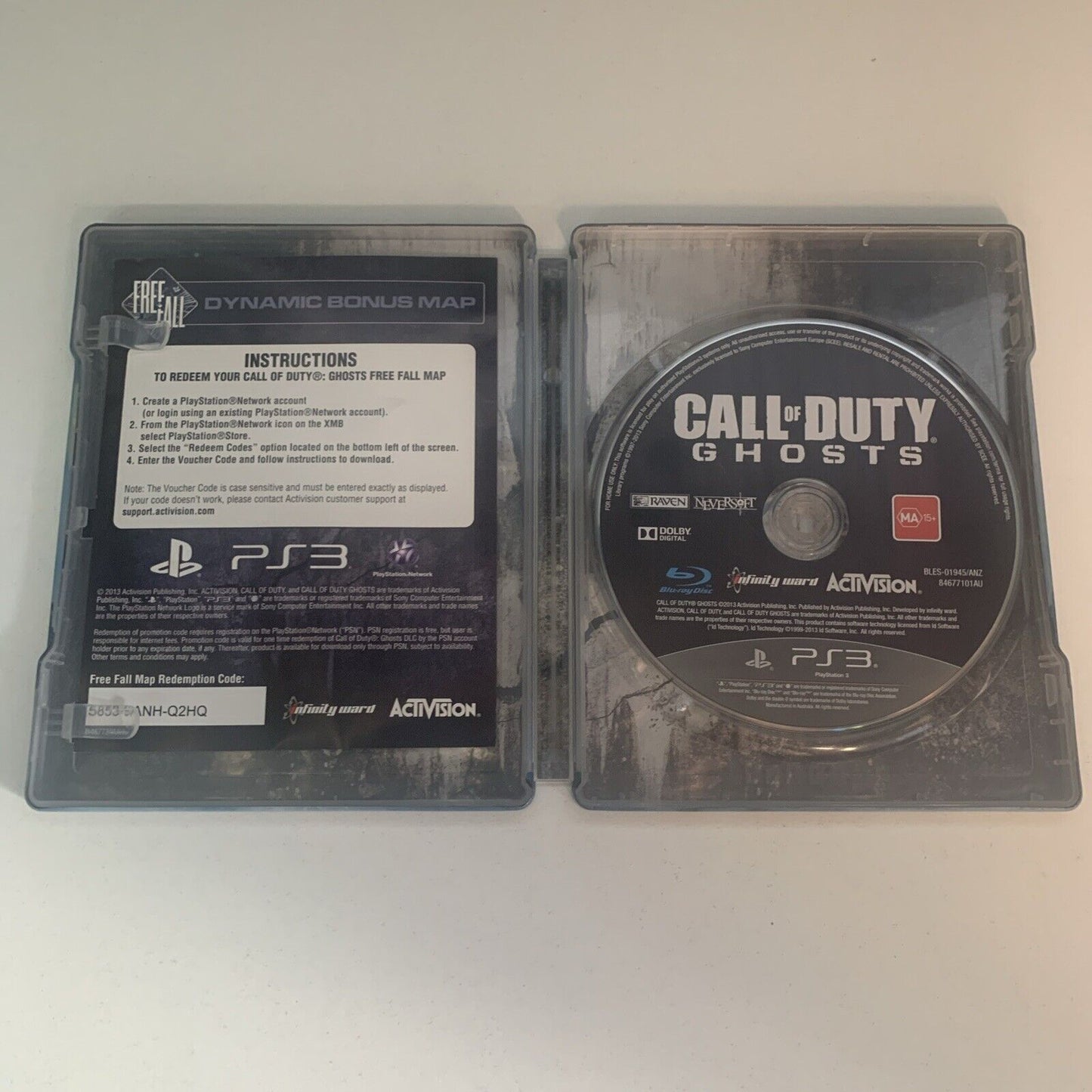 Call Of Duty Ghosts PlayStation 3 PS3 Game Limited Edition SteelBook