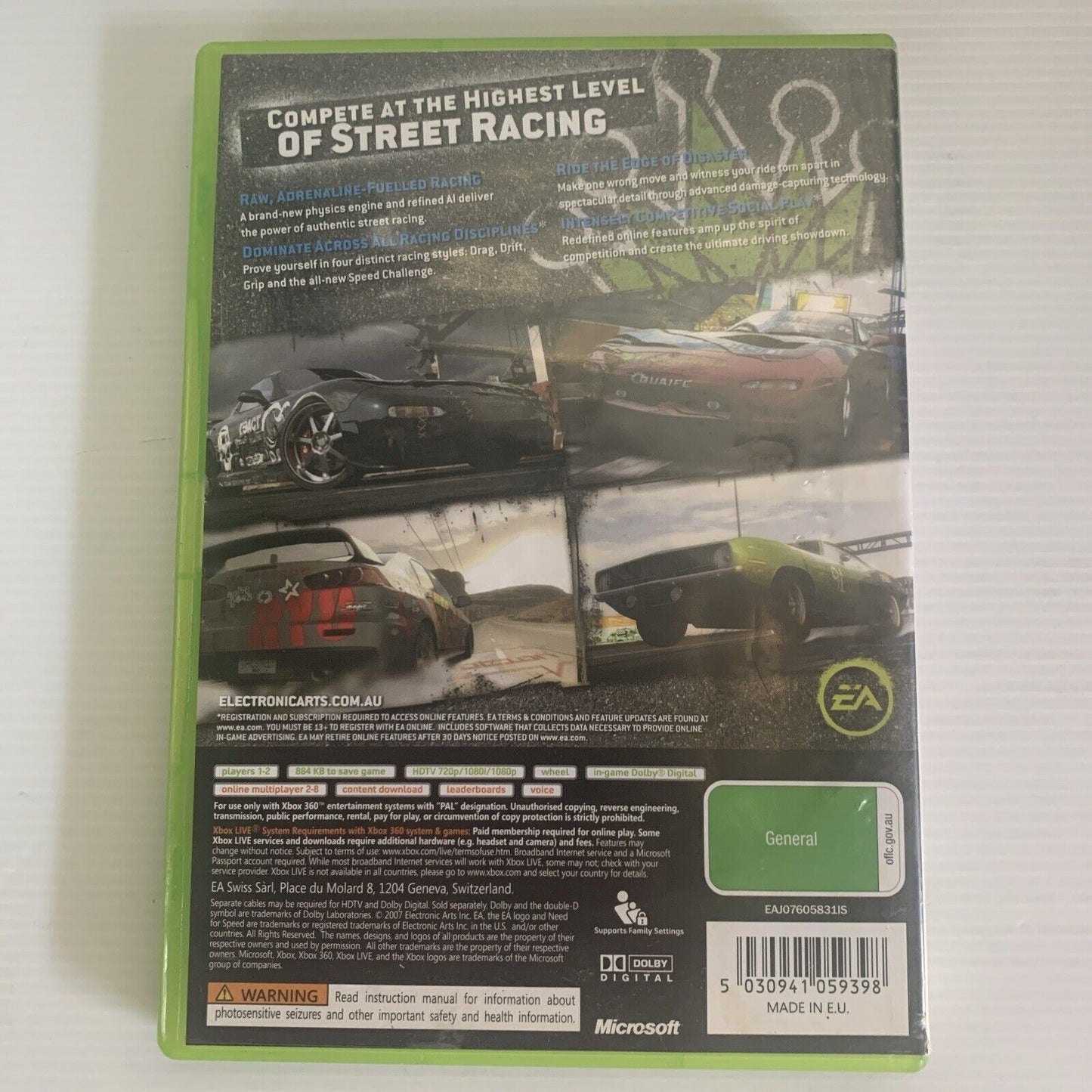 Need For Speed Pro Street Xbox 360 Game