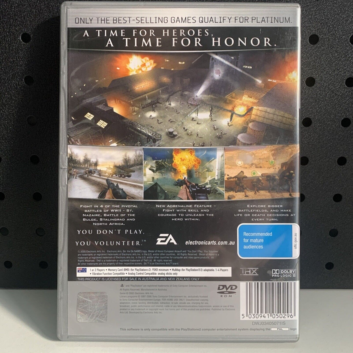 Medal of Honor European Assault PlayStation 2 PS2 Game