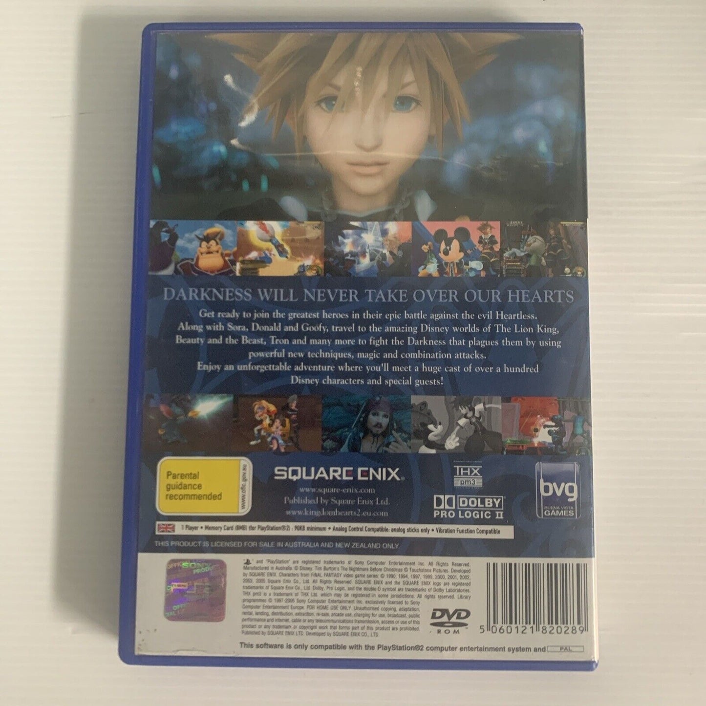 Kingdom Of Hearts II 2 PlayStation PS2 Game Black Label