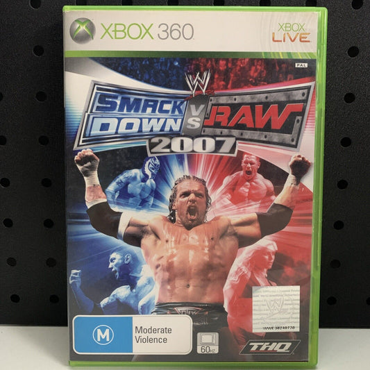 WWE Smackdown vs Raw 2007 Xbox 360 Game