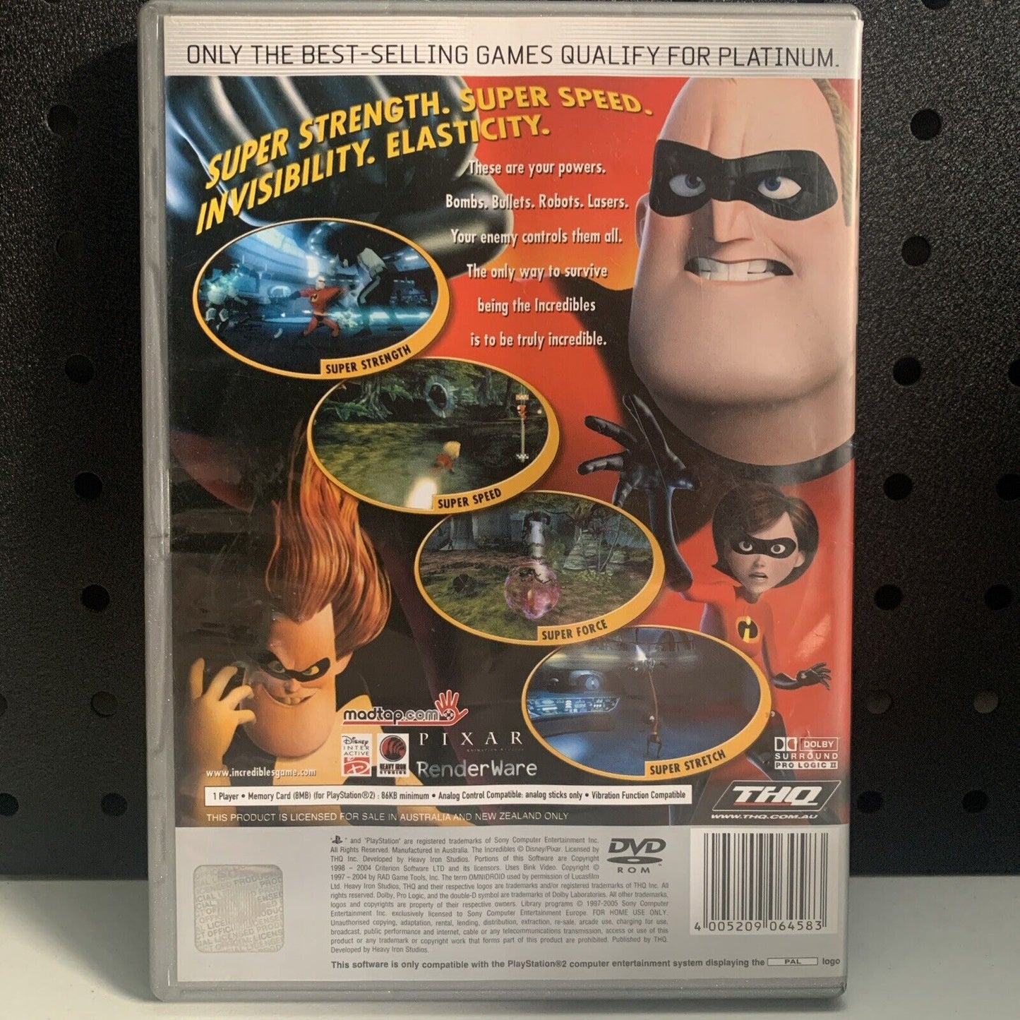 The Incredibles PlayStation 2 PS2 Game