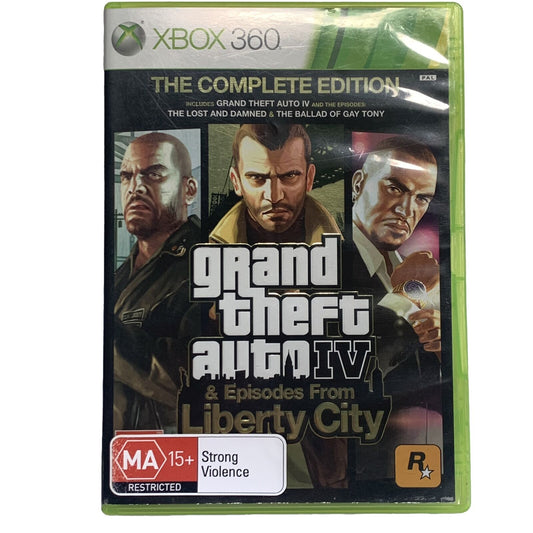 Grand Theft Auto IV 4 & Episodes From Liberty City Xbox 360 Game