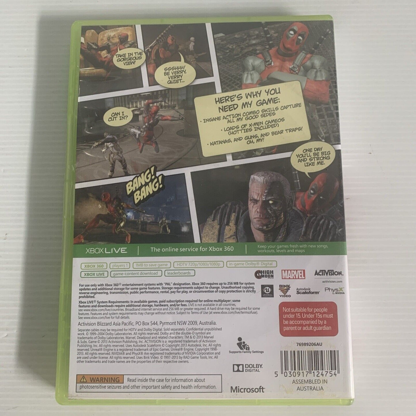 Deadpool Xbox 360 Game PAL