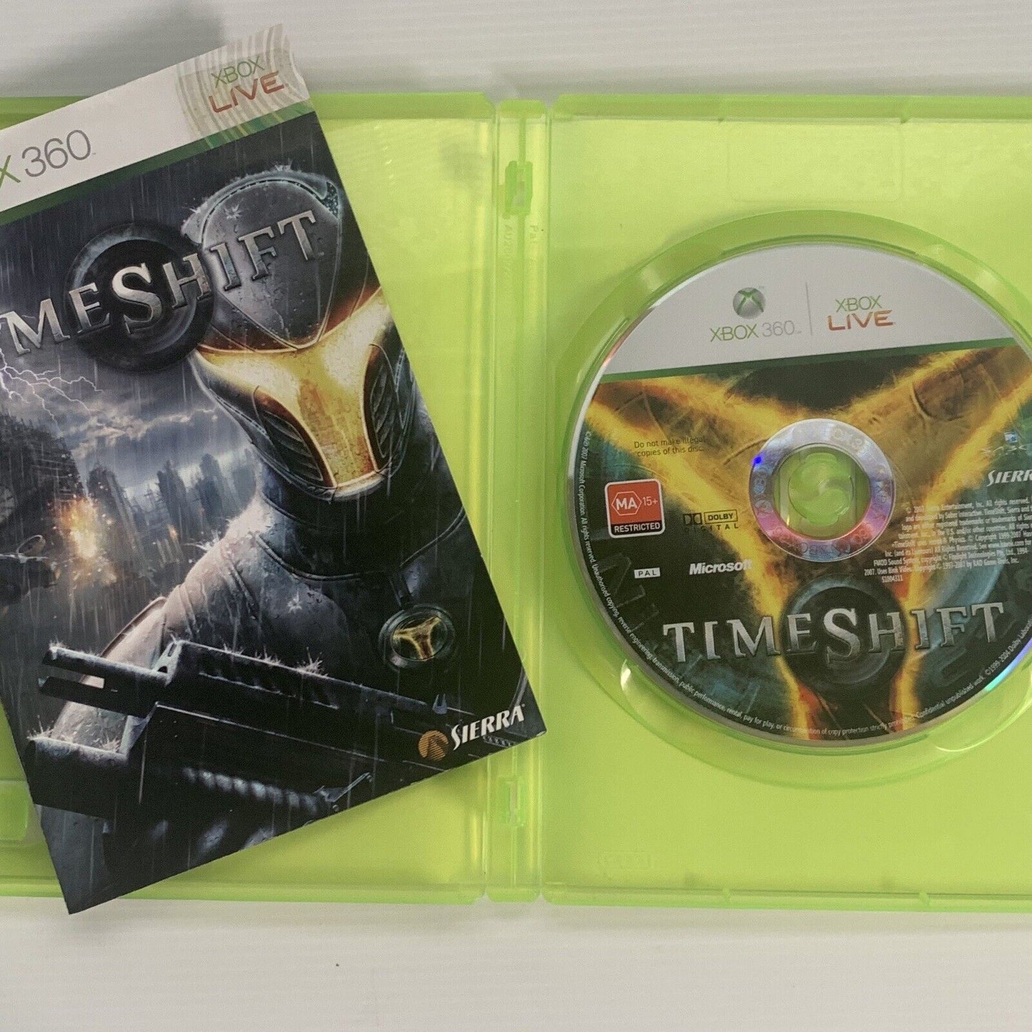 Time Shift Xbox 360 Game