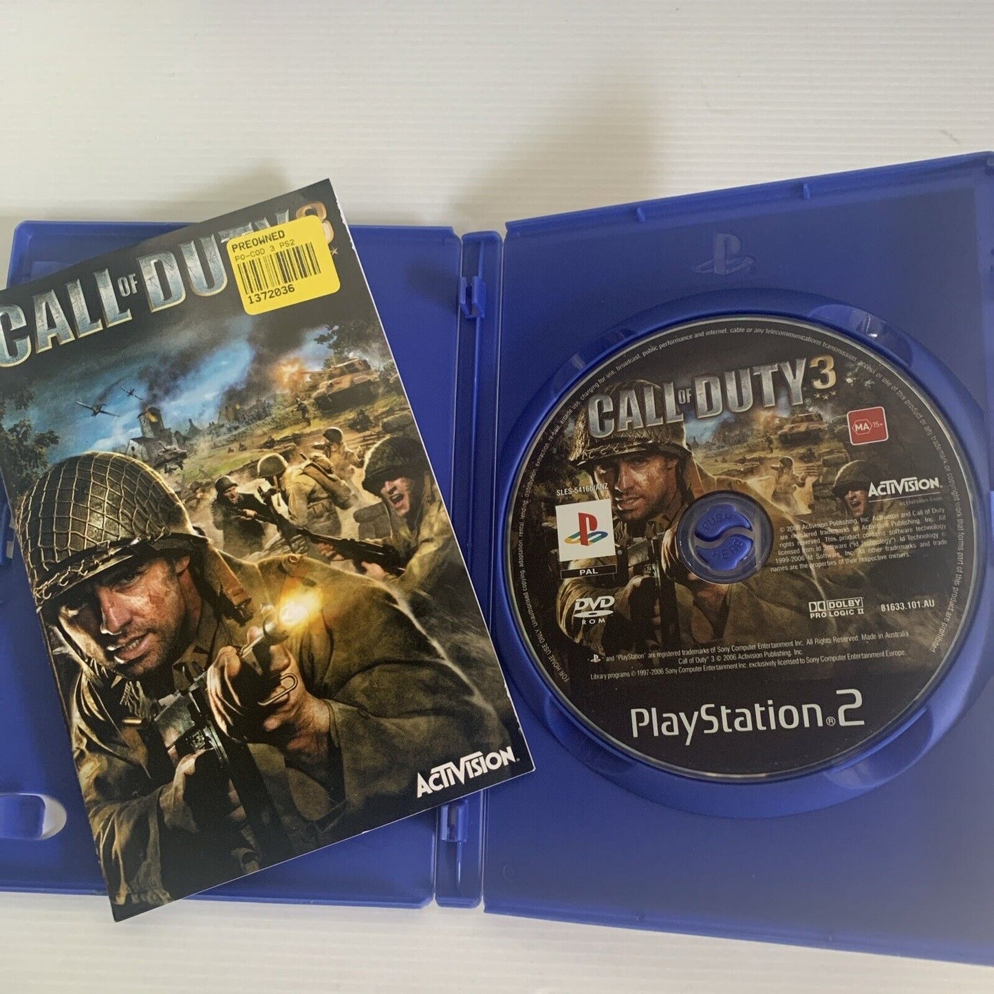 Call Of Duty 3 PlayStation 2 PS2 Game