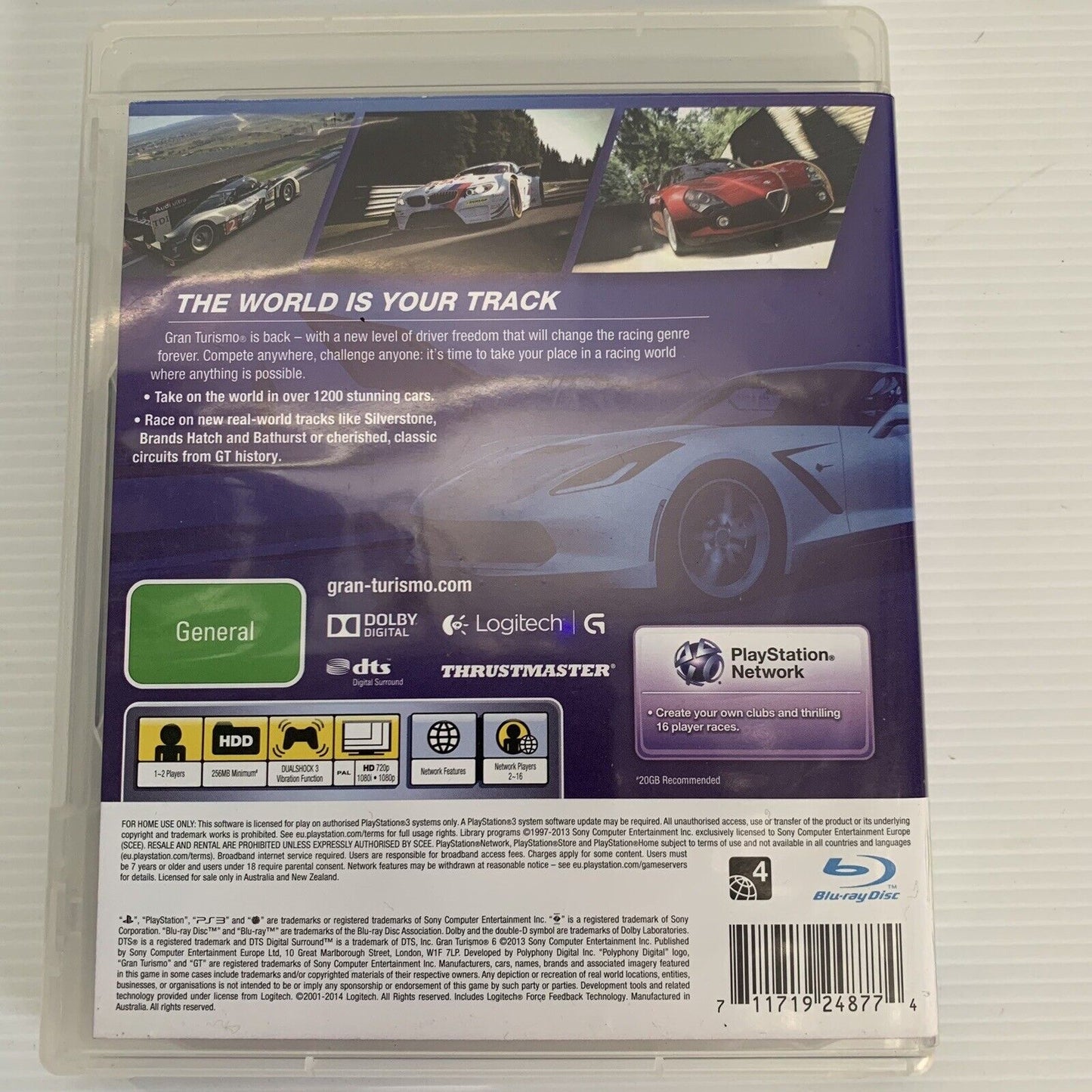 Gran Turismo 6 Sony PlayStation 3 PS3 Game