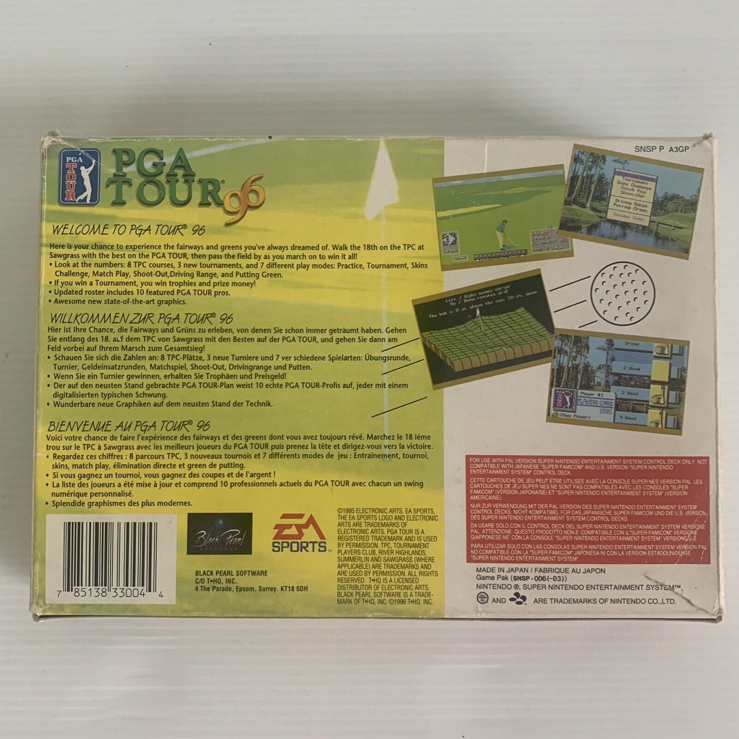 PGA Tour 96 Nintendo SNES CIB