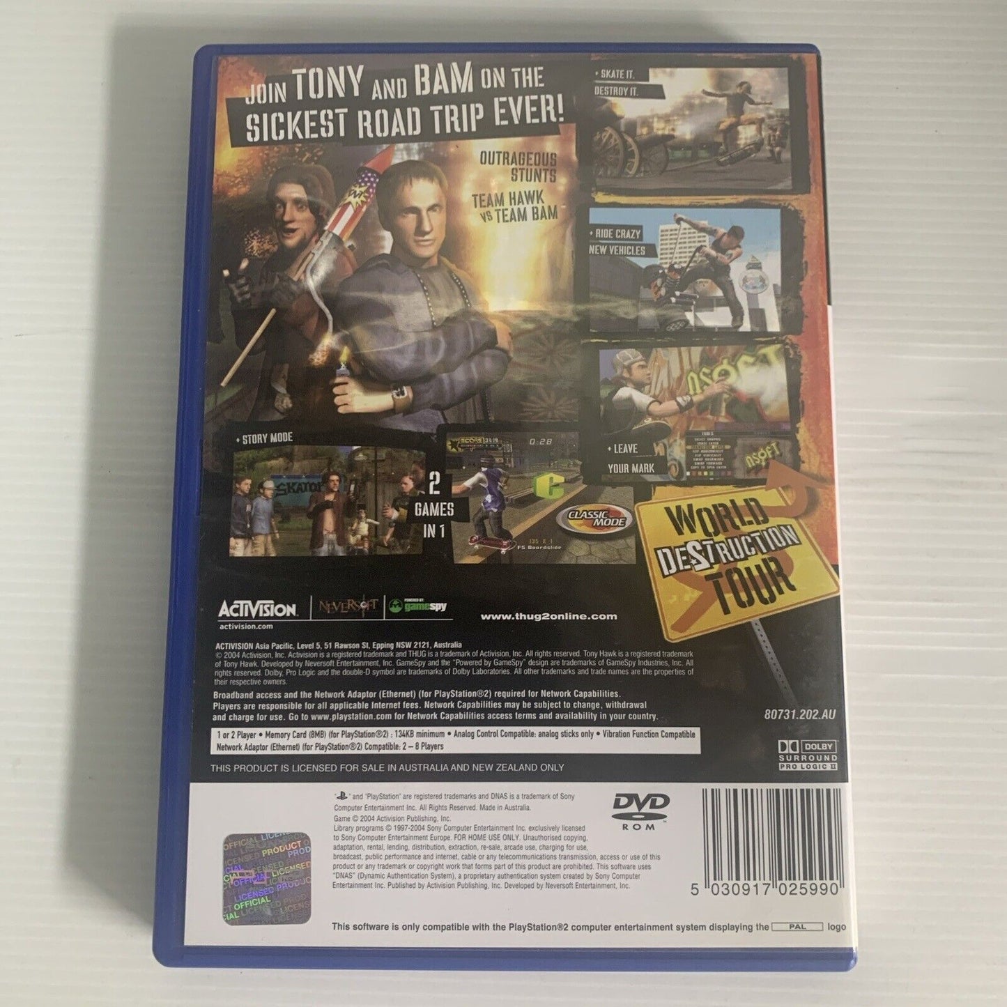 Tony Hawk's Underground 2 PlayStation 2 PS2 Game