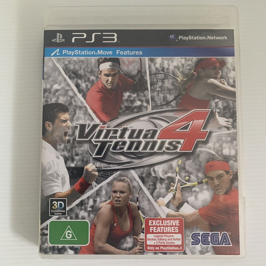 Virtua Tennis 4 Game Sony PlayStation 3 PS3