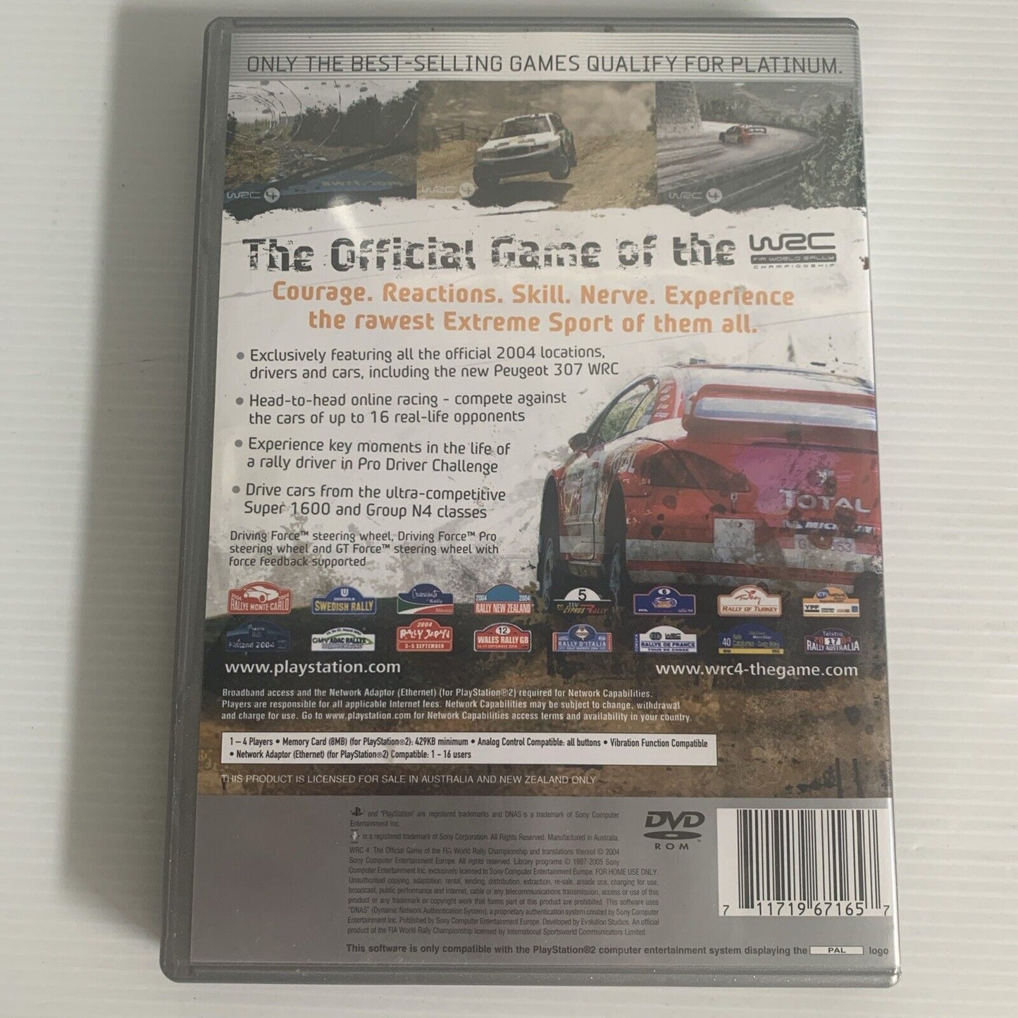 WRC 4 FIA World Rally Championship PS2 Game