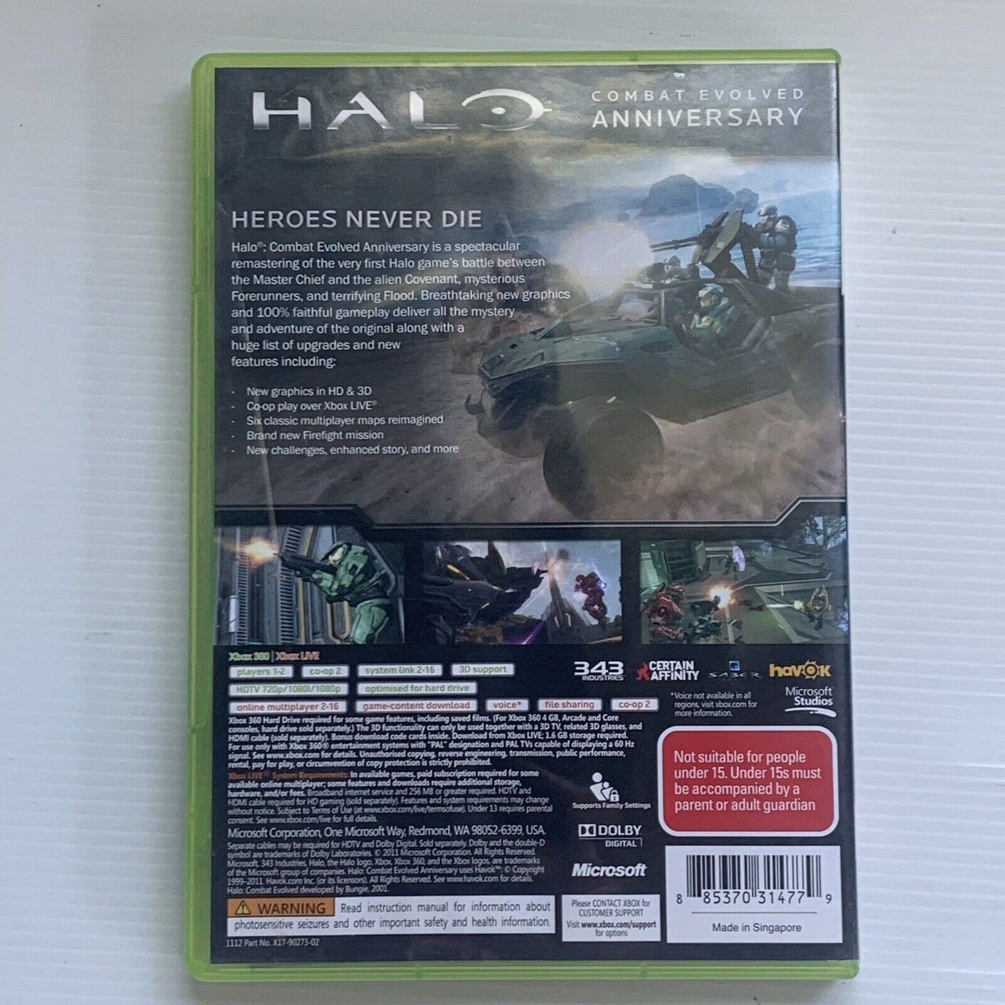 Halo Combat Evolved Anniversary Xbox 360 Game