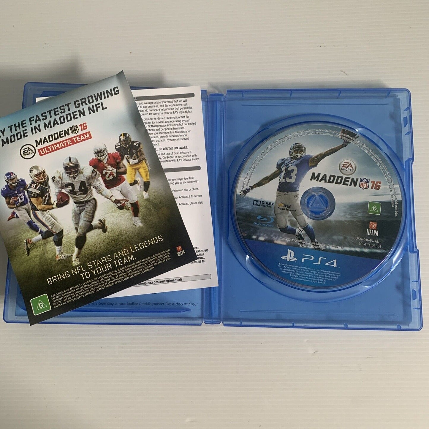 Madden NFL 16 PlayStation 4 PS4 Game