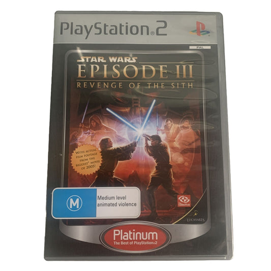 Star Wars Episode III 3 Revenge Of The Sith PlayStation 2 PS2 Game