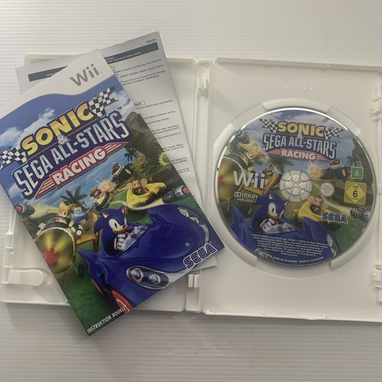 Sonic & Sega All-Stars Racing Nintendo Wii Game