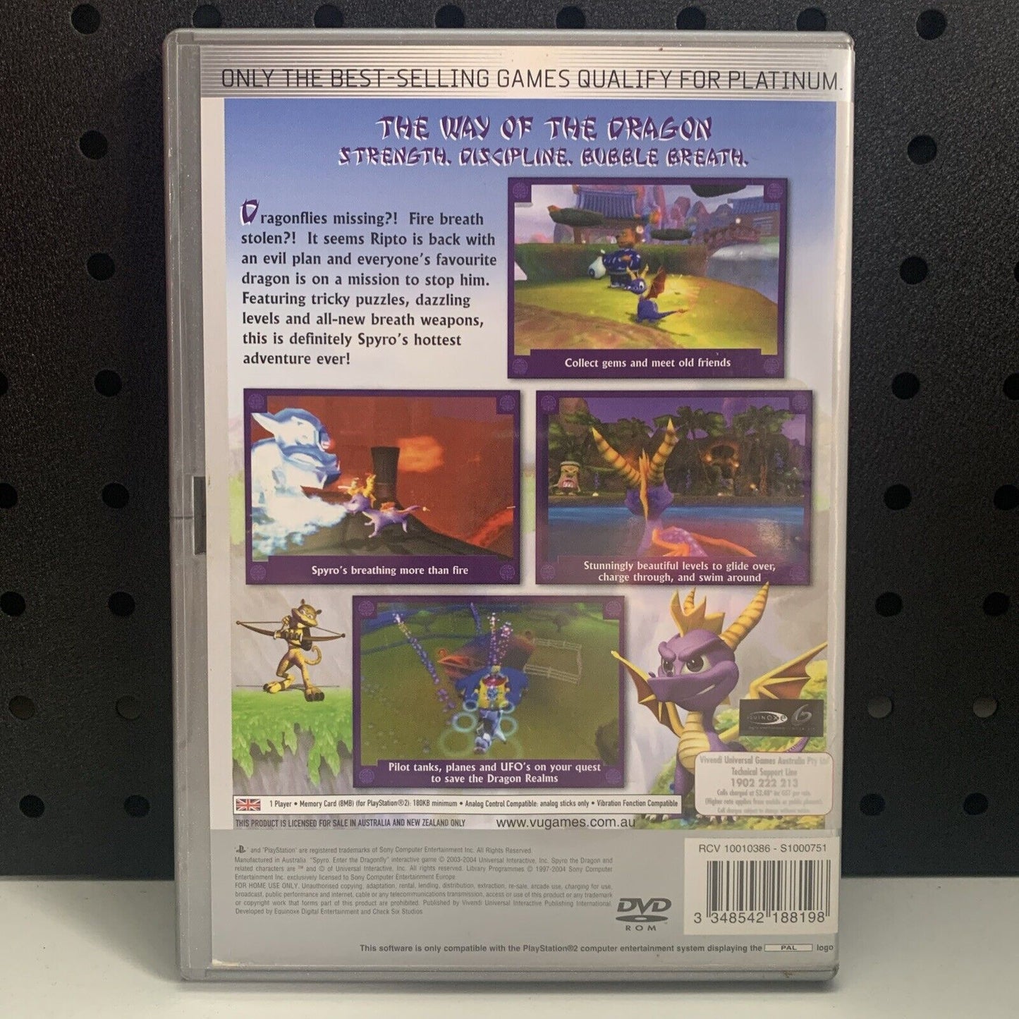 Spyro Enter the Dragonfly PlayStation 2 PS2 Game
