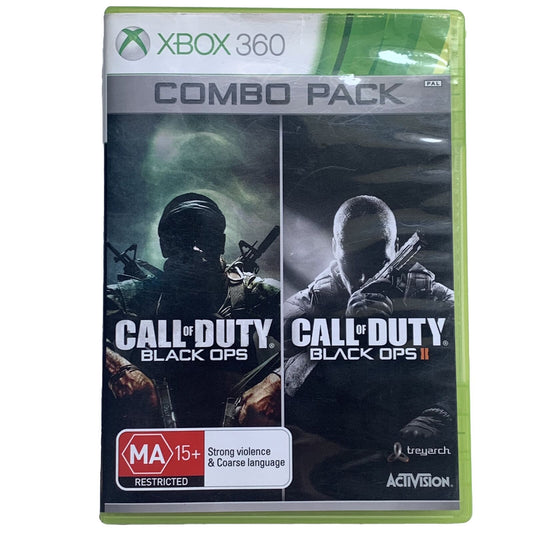 Call of Duty Black Ops & Black Ops II (2) Combo Pack Xbox 360 Game