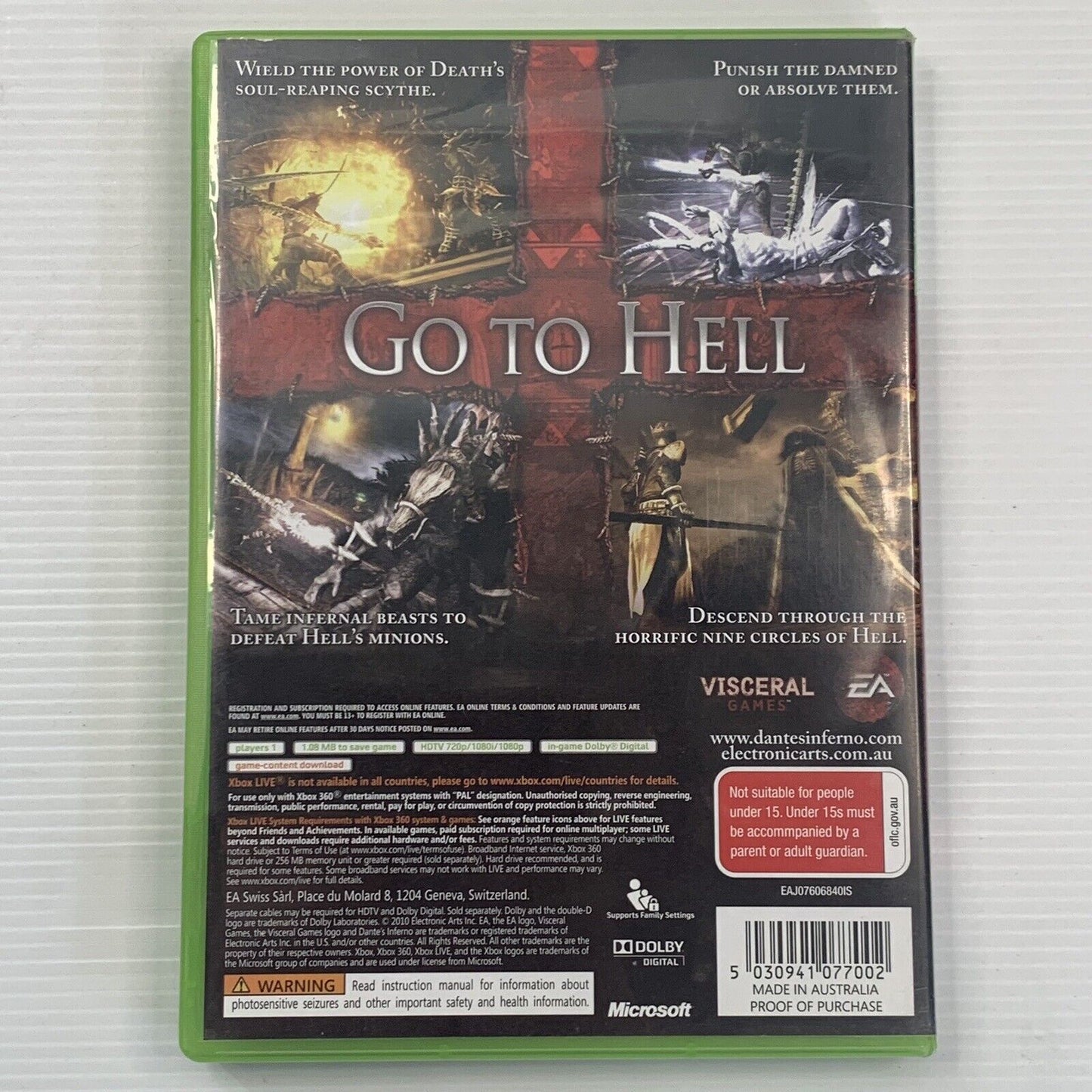 Dante's Inferno Xbox 360 Game