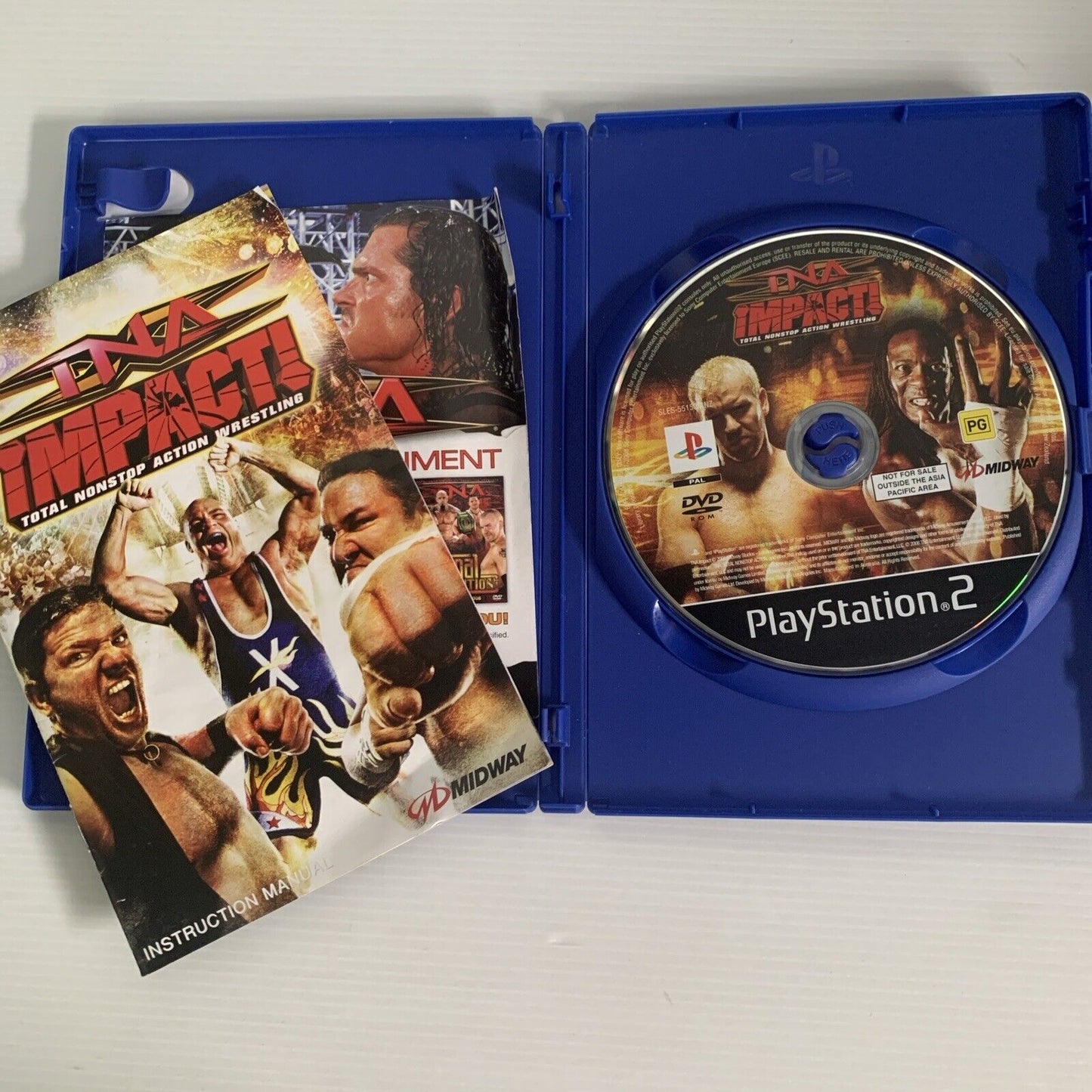 TNA Impact Total Nonstop Action Wrestling PlayStation 2 PS2 Game