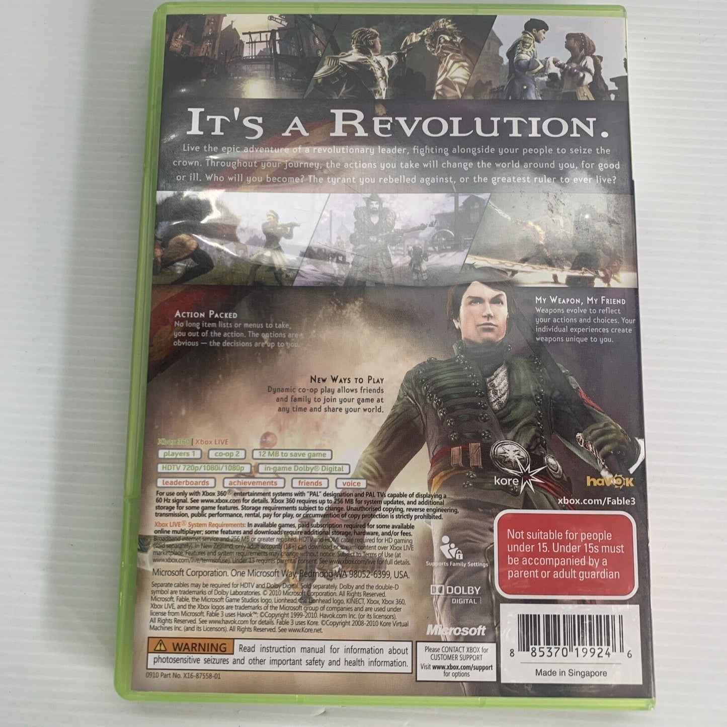 Fable III 3 Xbox 360 Game