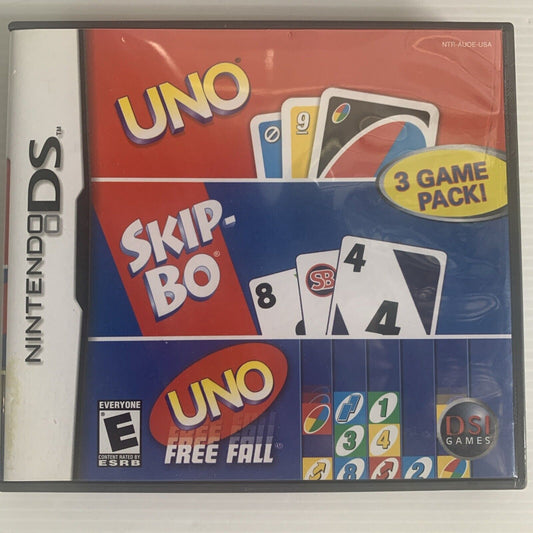 UNO, Skip-Bo & UNO Free Fall (3 Game Pack) Nintendo DS Game