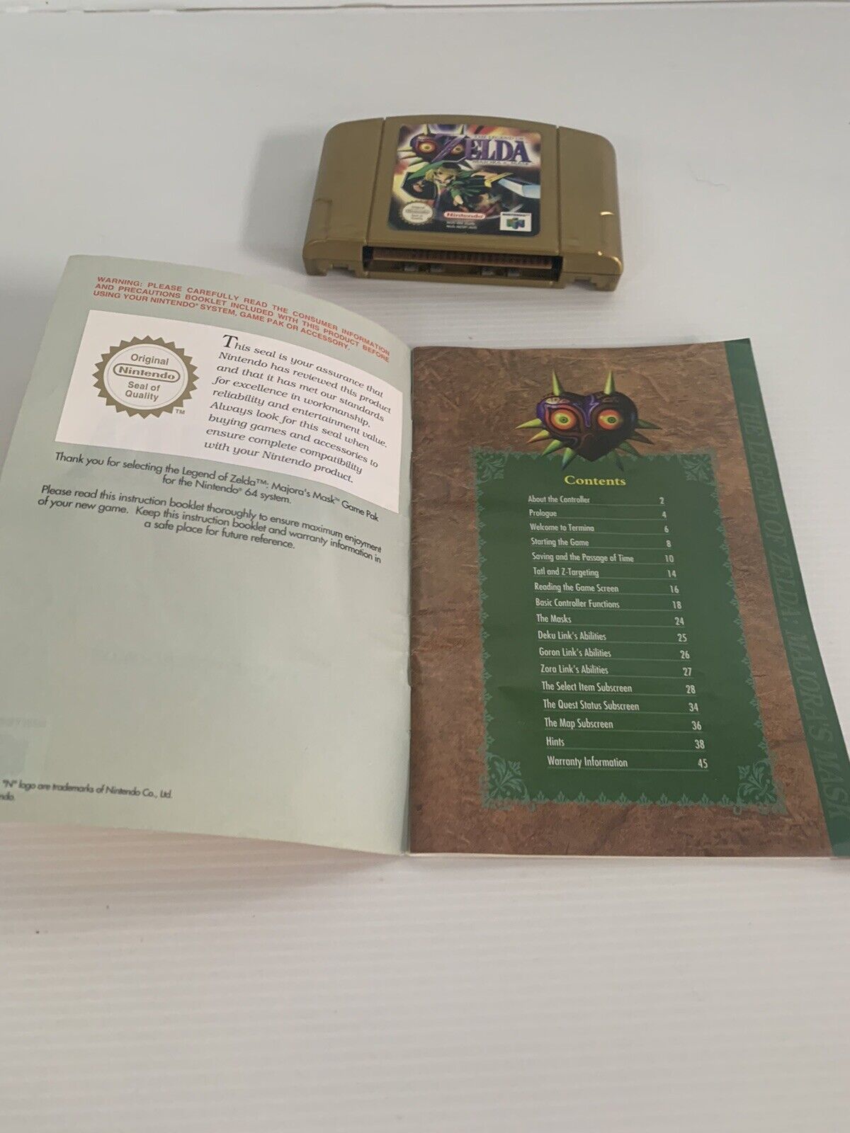 Legend of Zelda: Majora's Mask Game Nintendo 64 N64