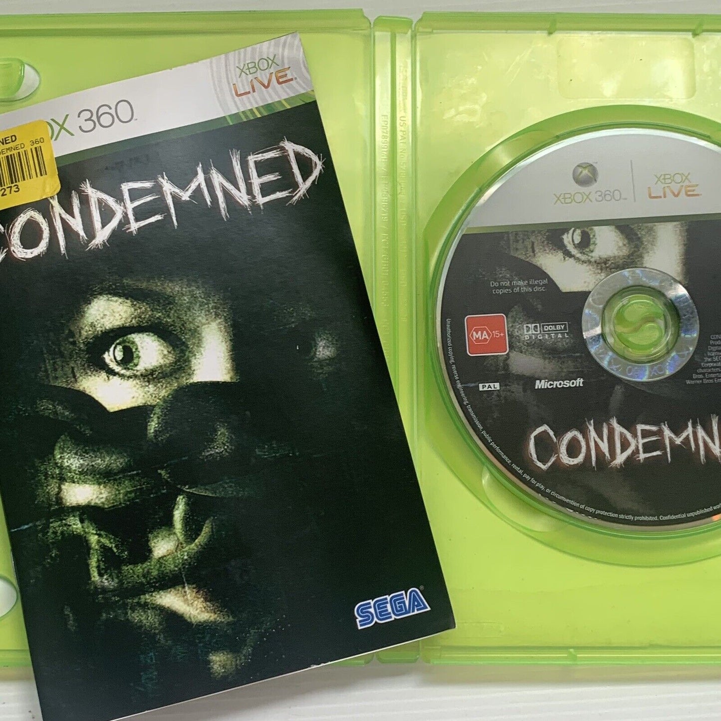 Condemned Xbox 360 Game