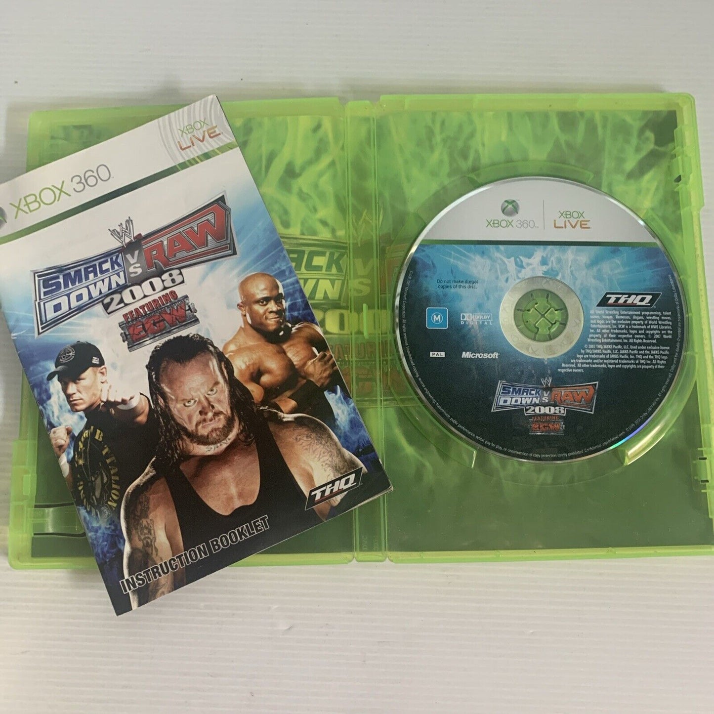 WWE Smackdown VS RAW 2008 Xbox 360 Game