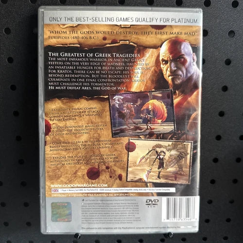 God of War PlayStation 2 PS2 Game