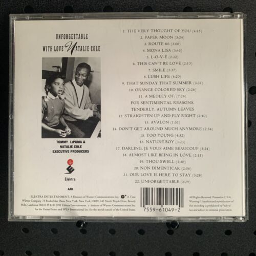 Natalie Cole Unforgettable - With Love CD, 1991