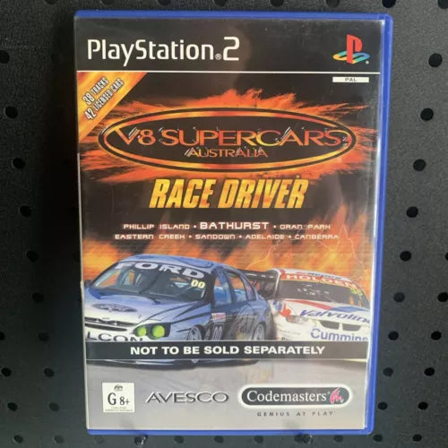 V8 Supercars Australia Race Driver PlayStation 2 PS2 Game