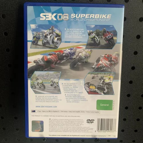Superbike World Championship SBK08 PlayStation 2 PS2 Game