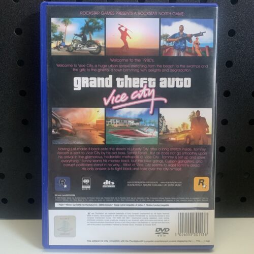 Grand Theft Auto Vice City GTA PlayStation 2 PS2 Game