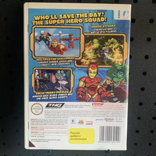 MARVEL SUPERHERO SQUAD The Infinity Gauntlet Nintendo Wii Game