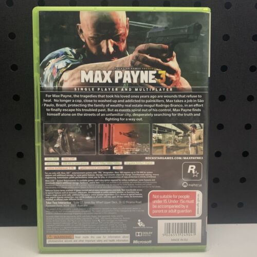 Max Payne 3 Xbox 360 Game