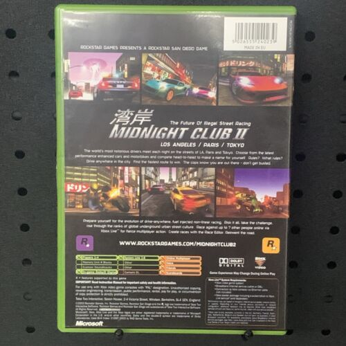 Midnight Club II 2 XBOX Original Game