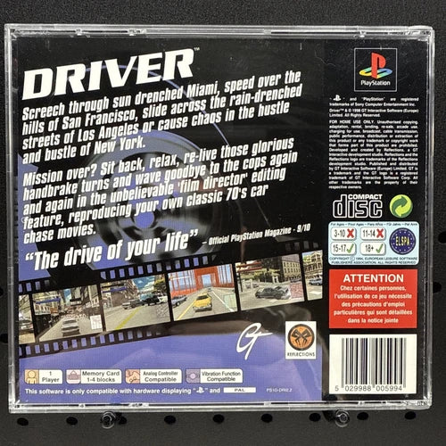DRIVER PlayStation 1 PS1 Game