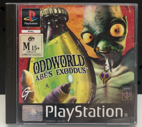 Oddworld Abe's Exoddus PlayStation One PS1 Game